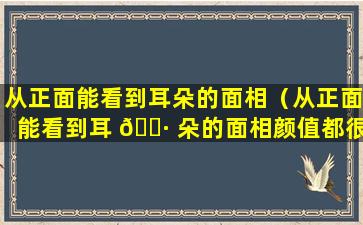 从正面能看到耳朵的面相（从正面能看到耳 🌷 朵的面相颜值都很高）